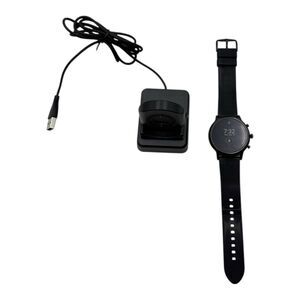 Fossil Stainless Steel Smartwatch Steel, (DW10F1). Black/BLKSilicone